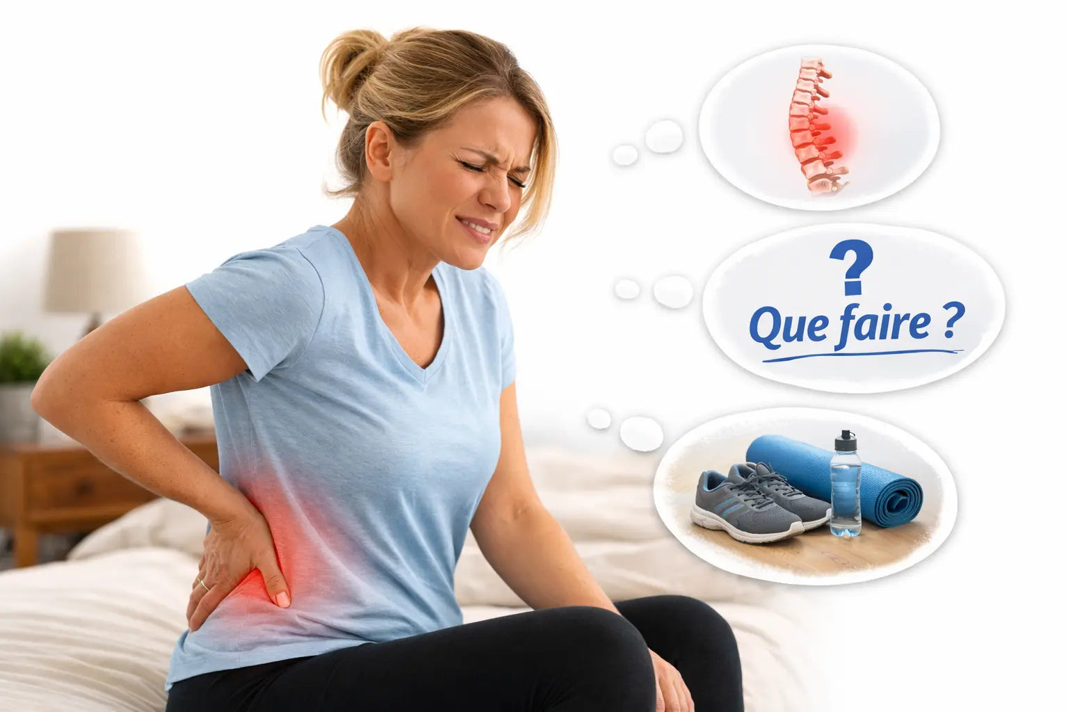 Mal en bas du dos: 3 exercices validés par les kinés pour protéger ...